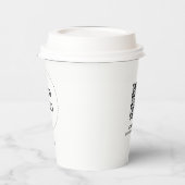 Eenvoudige Hart Zakelijk Logo QR-code Aangepaste P Papieren Bekers (Links)