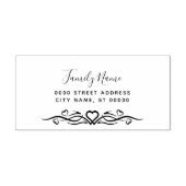 Eenvoudige Harten Zelf Inking Rubber Stamp Zelfinktende Stempel (Design)