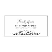 Eenvoudige Harten Zelf Inking Rubber Stamp Zelfinktende Stempel (Design)