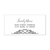 Eenvoudige Harten Zelf Inking Rubber Stamp Zelfinktende Stempel (Design)