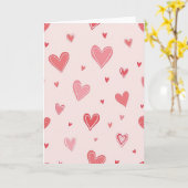 Eenvoudige Hartjes Liefde Kaart (Gele Bloem)