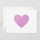 Eenvoudige hartkleurverloop Ombre textuur gestruct Briefkaart (Voorkant / Achterkant)