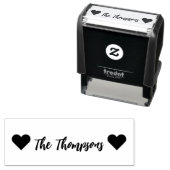 Eenvoudige hartnaam / korte tekst  zelfinktende stempel (In situ)