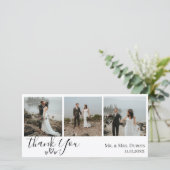 Eenvoudige hartstochtelijke foto Hartelijk dank Bedankkaart (Staand voorkant)