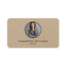 Eenvoudige Headshot Custom QR Foto of Logo Kraft