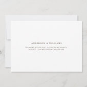 Eenvoudige Heden-daagse Monogram Bruine Save the D Date (Achterkant)