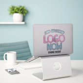 EENVOUDIGE HEDENDAAGSE SCHONE MODIEUZE CLIENT STICKER (Laptop op bureau)