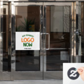 EENVOUDIGE HEDENDAAGSE SCHONE WITTE MODE CLIENT RAAMSTICKER (Kantoordeur)