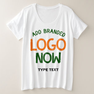 EENVOUDIGE HEDENDAAGSE SCHONE WITTE MODE KLANTE GROTE MAAT T-SHIRT