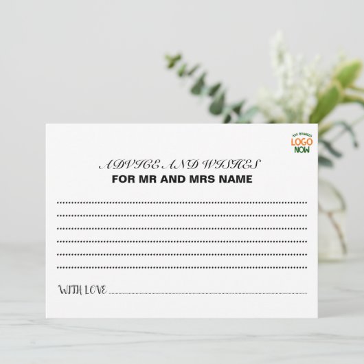 EENVOUDIGE HEDENDAAGSE SCHONE WITTE MODIEUZE CLIEN ADVIESKAART (Staand voorkant)