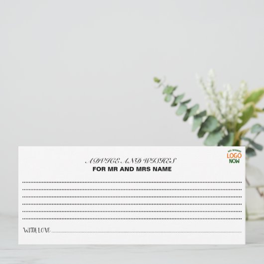 EENVOUDIGE HEDENDAAGSE SCHONE WITTE MODIEUZE CLIEN ADVIESKAART (Staand voorkant)