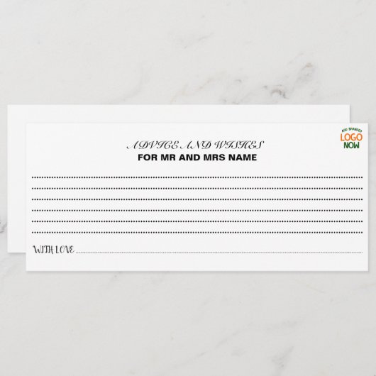 EENVOUDIGE HEDENDAAGSE SCHONE WITTE MODIEUZE CLIEN ADVIESKAART (Voorkant / Achterkant)