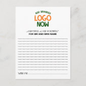 EENVOUDIGE HEDENDAAGSE SCHONE WITTE MODIEUZE CLIEN ADVIESKAART (Voorkant)