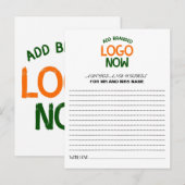 EENVOUDIGE HEDENDAAGSE SCHONE WITTE MODIEUZE CLIEN ADVIESKAART (Voorkant / Achterkant)