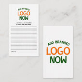 EENVOUDIGE HEDENDAAGSE SCHONE WITTE MODIEUZE CLIEN ADVIESKAART (Voorkant / Achterkant)