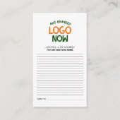 EENVOUDIGE HEDENDAAGSE SCHONE WITTE MODIEUZE CLIEN ADVIESKAART (Voorkant)