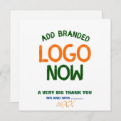 EENVOUDIGE HEDENDAAGSE SCHONE WITTE MODIEUZE CLIEN BEDANKKAART (Voorkant / Achterkant)