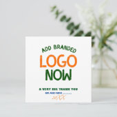 EENVOUDIGE HEDENDAAGSE SCHONE WITTE MODIEUZE CLIEN BEDANKKAART (Staand voorkant)