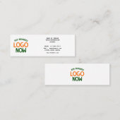 EENVOUDIGE HEDENDAAGSE SCHONE WITTE MODIEUZE CLIEN CONTACTKAARTJE (Voorkant / Achterkant)