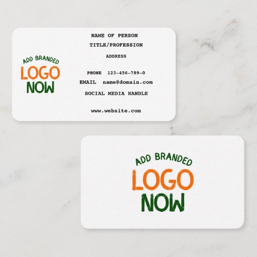 EENVOUDIGE HEDENDAAGSE SCHONE WITTE MODIEUZE CLIEN CONTACTKAARTJE (Voorkant / Achterkant)