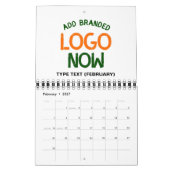 EENVOUDIGE HEDENDAAGSE SCHONE WITTE MODIEUZE CLIEN KALENDER (Feb 2027)
