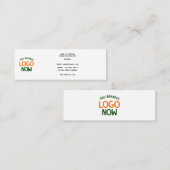 EENVOUDIGE HEDENDAAGSE SCHONE WITTE MODIEUZE CLIEN MINI VISITEKAARTJE (Voorkant / Achterkant)