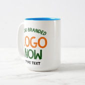 EENVOUDIGE HEDENDAAGSE SCHONE WITTE MODIEUZE CLIEN TWEEKLEURIGE KOFFIEMOK (Voorkant links)