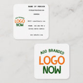 EENVOUDIGE HEDENDAAGSE SCHONE WITTE MODIEUZE CLIEN VIERKANTE VISITEKAARTJE (Voorkant / Achterkant)