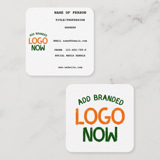 EENVOUDIGE HEDENDAAGSE SCHONE WITTE MODIEUZE CLIEN VIERKANTE VISITEKAARTJE (Voorkant / Achterkant)