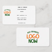 EENVOUDIGE HEDENDAAGSE SCHONE WITTE MODIEUZE CLIEN VISITEKAARTJE (Voorkant / Achterkant)