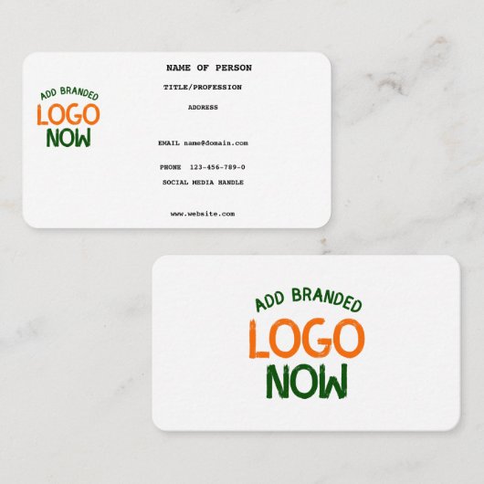 EENVOUDIGE HEDENDAAGSE SCHONE WITTE MODIEUZE CLIEN VISITEKAARTJE (Voorkant / Achterkant)