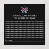 EENVOUDIGE HEDENDAAGSE SCHONE ZWARTE MODIEUZE CLIE ADVIESKAART (Voorkant)