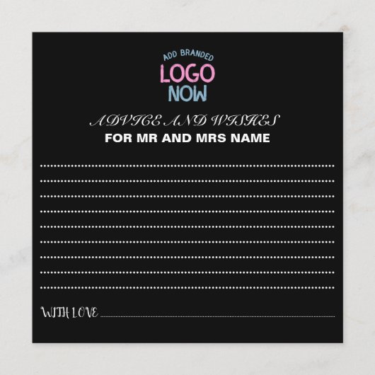 EENVOUDIGE HEDENDAAGSE SCHONE ZWARTE MODIEUZE CLIE ADVIESKAART (Voorkant)