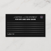 EENVOUDIGE HEDENDAAGSE SCHONE ZWARTE MODIEUZE CLIE ADVIESKAART (Voorkant)