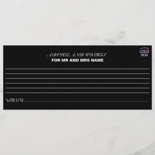 EENVOUDIGE HEDENDAAGSE SCHONE ZWARTE MODIEUZE CLIE ADVIESKAART (Voorkant)