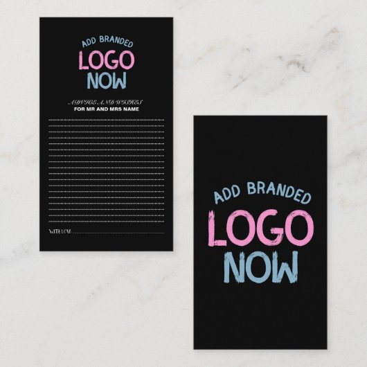 EENVOUDIGE HEDENDAAGSE SCHONE ZWARTE MODIEUZE CLIE ADVIESKAART (Voorkant / Achterkant)