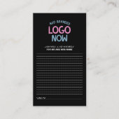 EENVOUDIGE HEDENDAAGSE SCHONE ZWARTE MODIEUZE CLIE ADVIESKAART (Voorkant)