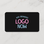 EENVOUDIGE HEDENDAAGSE SCHONE ZWARTE MODIEUZE CLIE CONTACTKAARTJE (Achterkant)