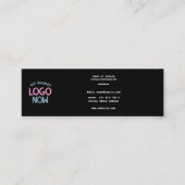 EENVOUDIGE HEDENDAAGSE SCHONE ZWARTE MODIEUZE CLIE MINI VISITEKAARTJE (Voorkant)