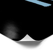 EENVOUDIGE HEDENDAAGSE SCHONE ZWARTE MODIEUZE CLIE PERFECT POSTER (Hoek)