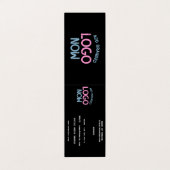 EENVOUDIGE HEDENDAAGSE SCHONE ZWARTE MODIEUZE CLIE VISITEKAARTJE (Buitenkant ongevouwen)