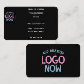 EENVOUDIGE HEDENDAAGSE SCHONE ZWARTE MODIEUZE CLIE VISITEKAARTJE (Voorkant / Achterkant)