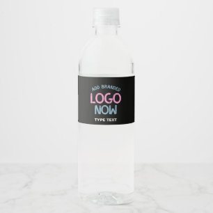EENVOUDIGE HEDENDAAGSE SCHONE ZWARTE MODIEUZE CLIE WATERFLES ETIKET