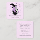 Eenvoudige heksenwinkel vierkante visitekaartje (Voorkant / Achterkant)