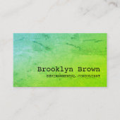 Eenvoudige Heldergroene Waterverf Marble Chic Visitekaartje (Voorkant)