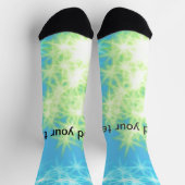 Eenvoudige hemelblauwe glitsterren voegen jouw tek sokken (Top)