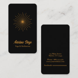 Eenvoudige hemelzon visitekaartje