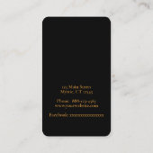 Eenvoudige hemelzon visitekaartje (Achterkant)