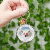 Eenvoudige herdenking Pet Photo Sleutelhanger (Hand)