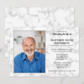 Eenvoudige herdenkingsceremonie van Life Foto begr Kaart (Voorkant / Achterkant)